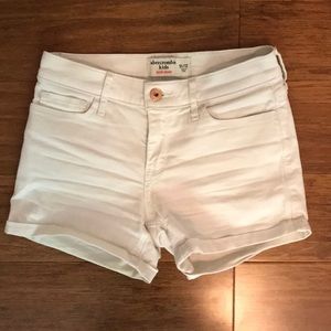Abercrombie Kids Girls Midi White Shorts SZ 11/12